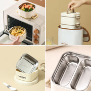 3-Layer Stainless Steel Lunch Box for Adults