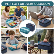 3-Compartment : Lunch Box with Insulated Bag