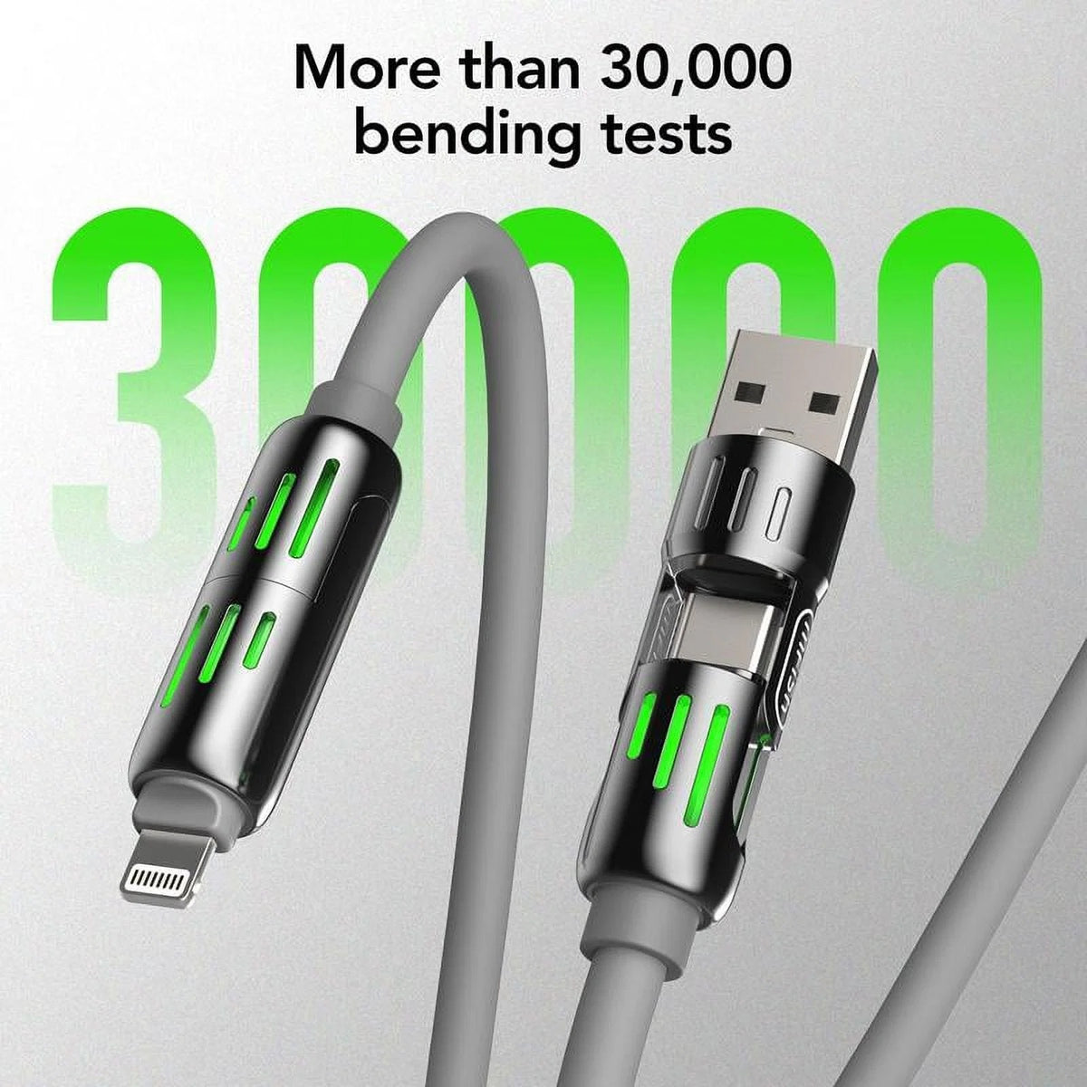 4-in-1 Multi USB Charging Cable – Lightning & Micro USB