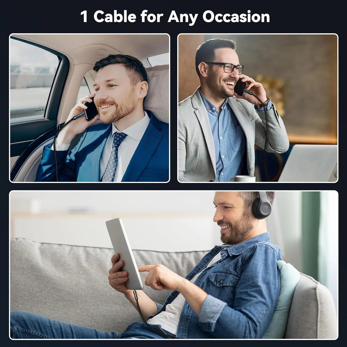 4-in-1 Multi USB Charging Cable – Lightning & Micro USB