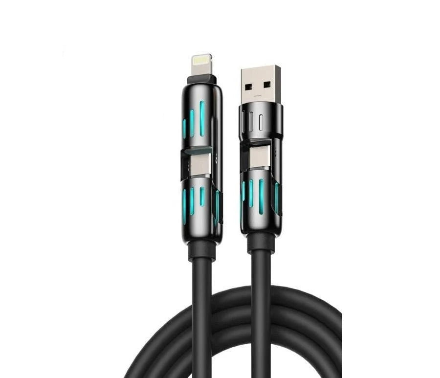 4-in-1 Multi USB Charging Cable – Lightning & Micro USB
