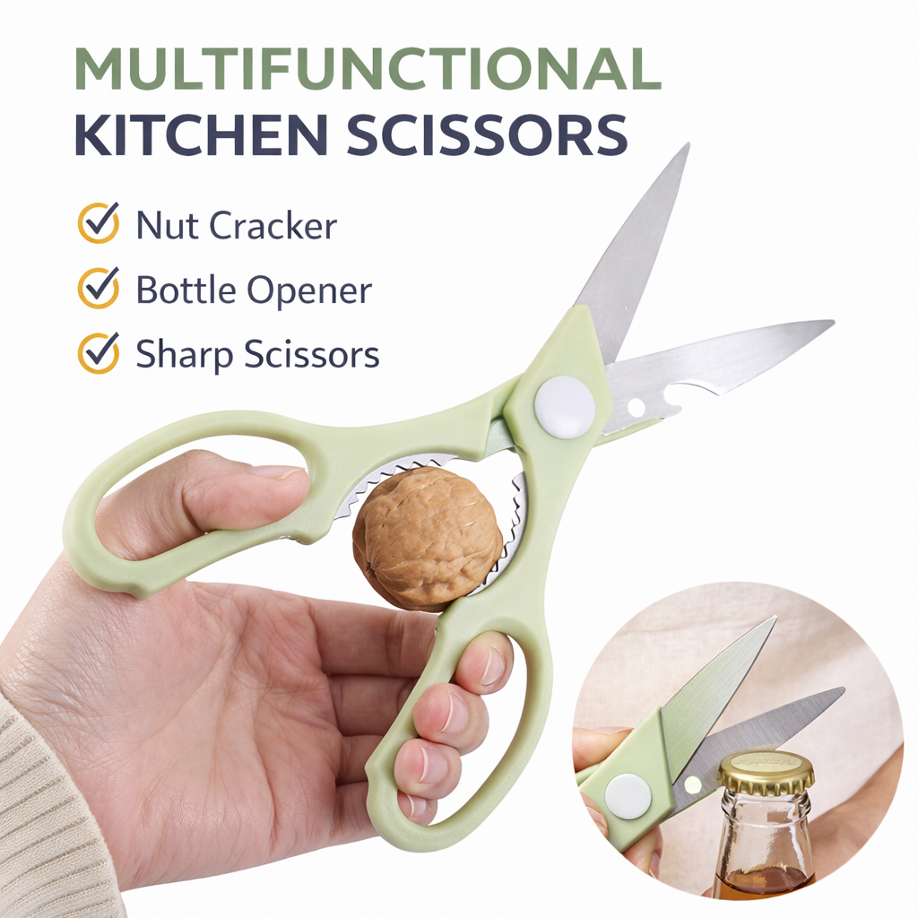4-in-1 Travel Cutting Board Set with Knife, Peeler & Scissors for Camping, Picnic, Kitchen, Travel & Outdoor