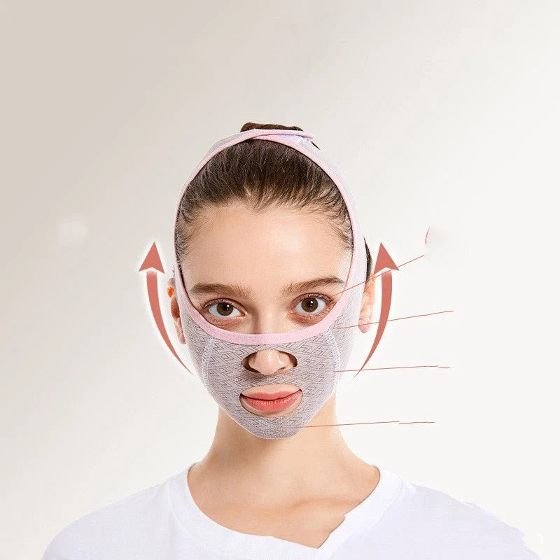 Adjustable V-Line Face Lifting Band – Chin Support Mask
