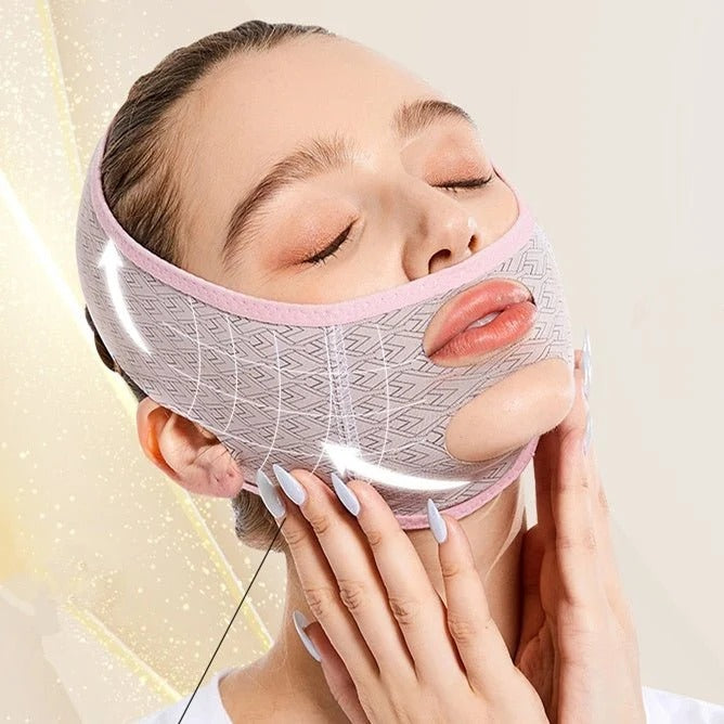 Adjustable V-Line Face Lifting Band – Chin Support Mask