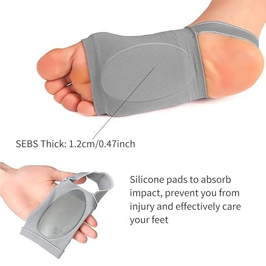 Cushioned Arch Support Sleeve for Men & Women – Reusable