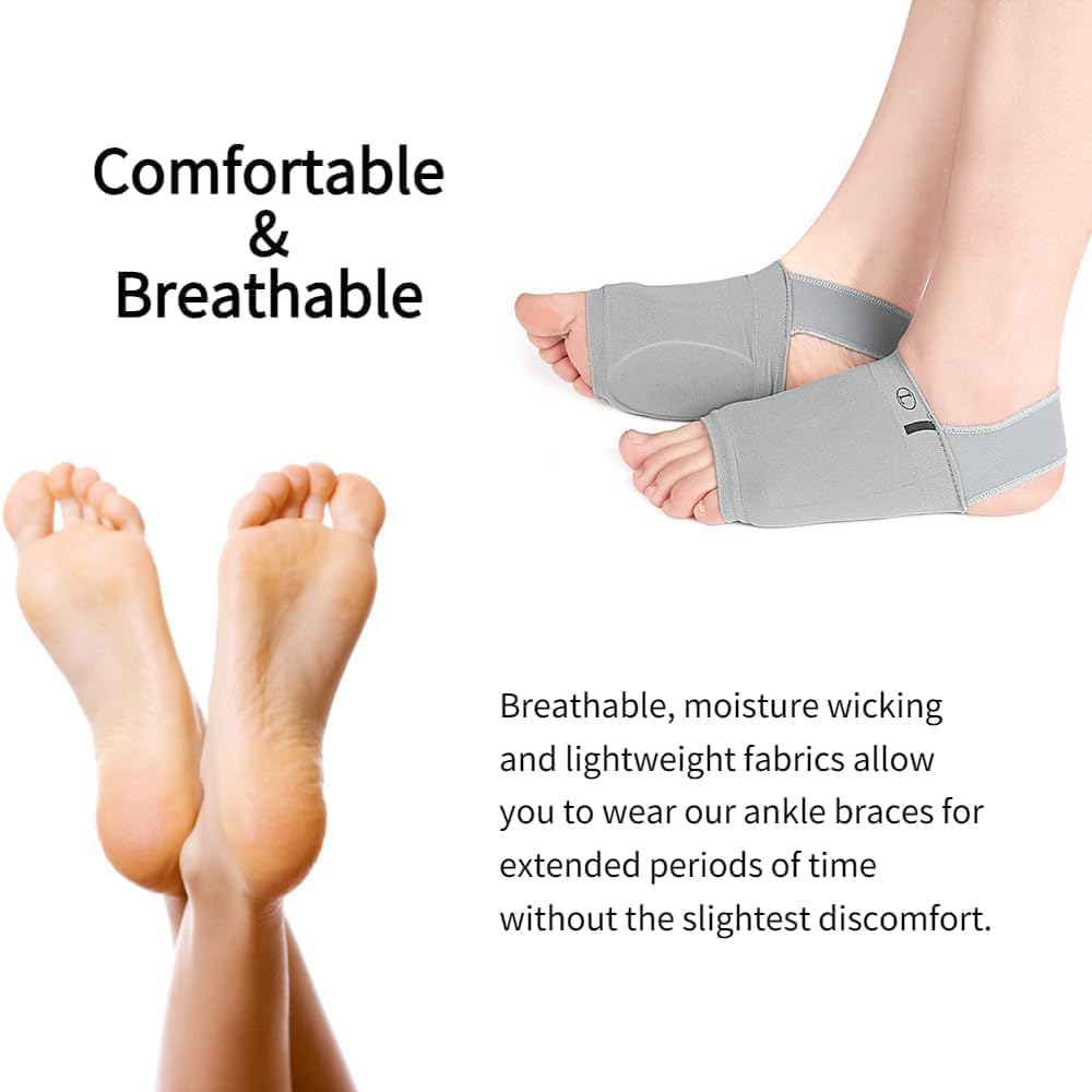 Cushioned Arch Support Sleeve for Men & Women – Reusable