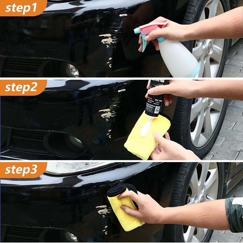 ALMEKAQUZ 120g Car Scratch Remover & Polishing Wax Kit