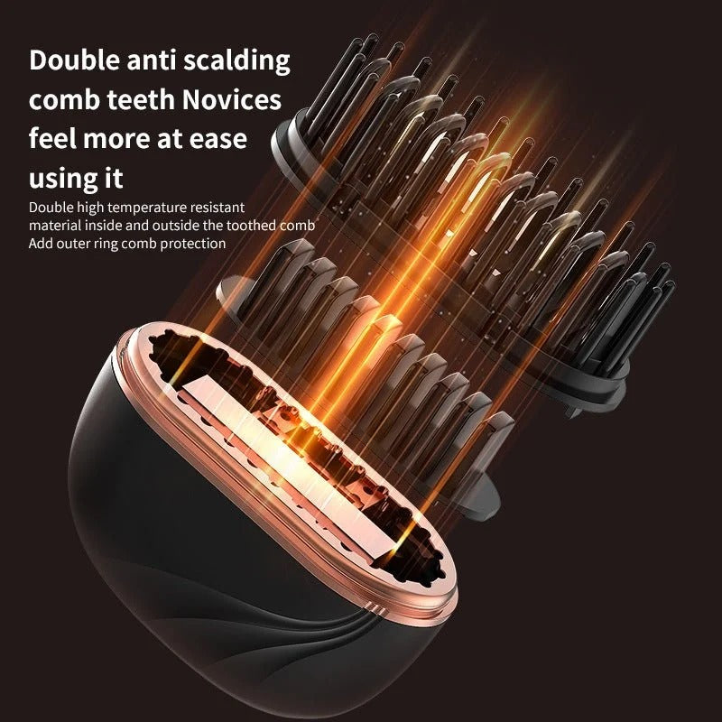 Cordless Mini Hair Straightening Comb – USB-C, 3 Heat Settings