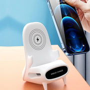 Portable Mini Chair Wireless Charger With Holder