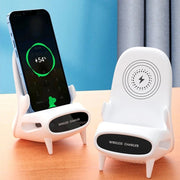 Portable Mini Chair Wireless Charger With Holder