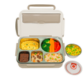 304 Stainless Steel 5 Compartment Lunch Box Chocolate Cream for Office, Gym, Work, Travel & School
