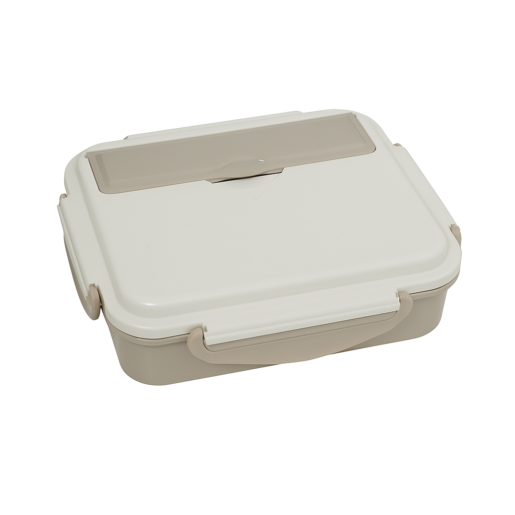 304 Stainless Steel 5 Compartment Lunch Box Chocolate Cream for Office, Gym, Work, Travel & School