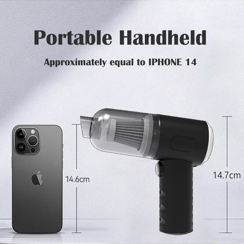2-in-1 Handheld Vacuum & Air Blower for Car and Home