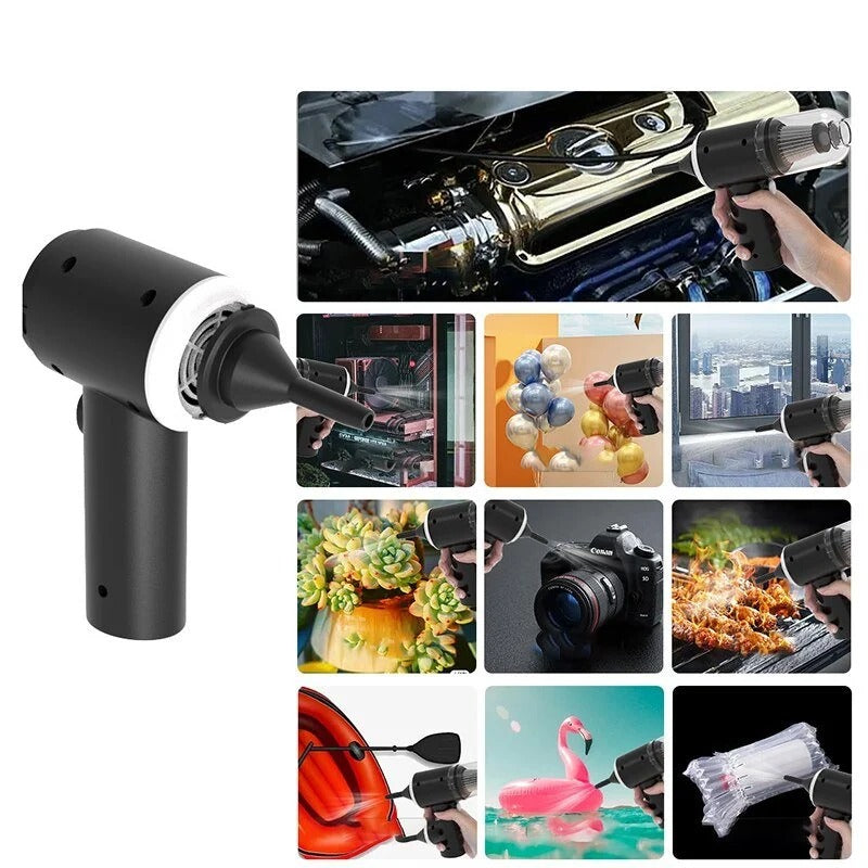 2-in-1 Handheld Vacuum & Air Blower for Car and Home