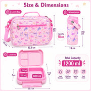 Unicorn Kids Lunch Box Set for Girls