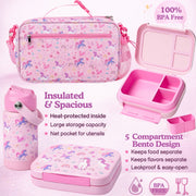Unicorn Kids Lunch Box Set for Girls