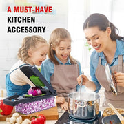Multifunction Vegetable Chopper & Slicer with Container