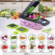 Multifunction Vegetable Chopper & Slicer with Container