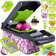 Multifunction Vegetable Chopper & Slicer with Container